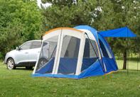 This tent is able to wrap around the cargo area of your SUV allowing total access to your vehicle.