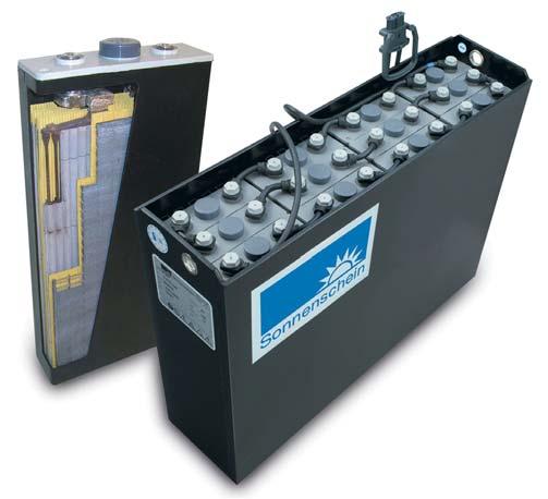 Motive Power > Sonnenschein and Sonnenschein Lithium Maintenance-free Batteries Sonnenschein and TENSOR xgel Range EPzV / EPzV-BS The dryfit EPzV(-BS) series is suitable for all warehousing