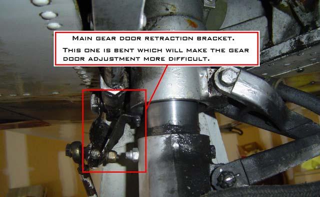 To correct A & B above I would like to pass on 2 additional tricks. Firstly and important to consider, there should be minimum looseness in the gear door hinges.