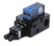 Direct solenoid and solenoid pilot operated valves Function Port size Flow (Max) Manifold mounting Series 4/2 1/8" - 5/32 O.D. Pressed-in 0.