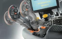 The right-hand console contains less frequently used functions, which are laid out in an ergonomic and logical manner.