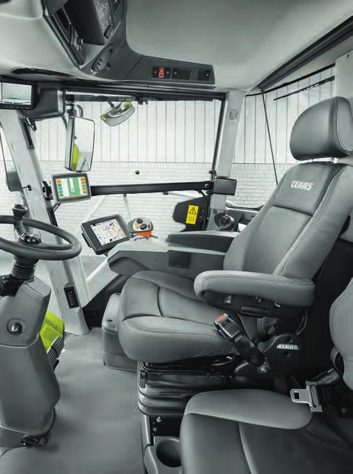 Comfort cab The CLAAS comfort cab. In the JAGUAR, there is nothing to distract you. The steering column and operator's seat can be adjusted to suit each and every operator.