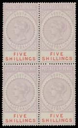 Prestige Philately - Auction No 168 Page: 15 SOUTH AUSTRALIA - The Long Stamps (continued) 310 P A/A- Lot 310 1886-96 'POSTAGE & REVENUE' Perf 14 plate proofs in lilac 2/6d