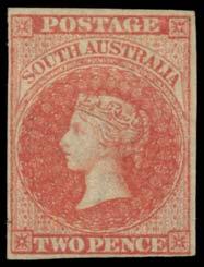 1,500 264 G/F A+ Lot 264 1855 London Printings 1d dark green SG 1 vertical pair, margins close to large with fragments of adjoining units at upper-left & at base, dumb