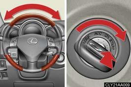 2-1. Driving procedures n Steering lock release When starting the engine, the ignition switch may seem stuck in the LOCK