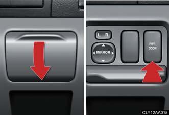 In addition, the power back door can be opened/closed using the power