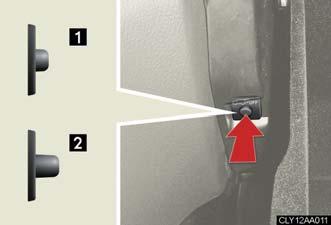 1-2. Opening, closing and locking the doors The back door can be opened even if it is locked. Lock the back door again when you leave the vehicle.