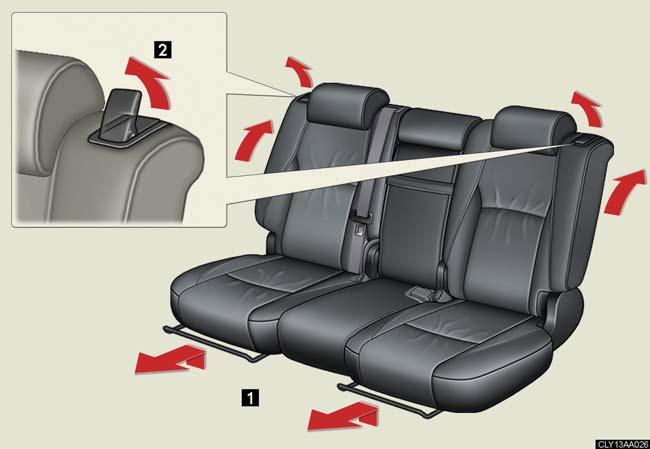 1-3. Adjustable components Rear seats Seat