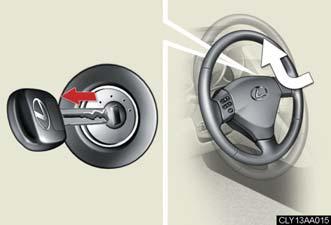 enable easier driver entry and exit. Inserting the key into the ignition switch returns the steering wheel to its original position.