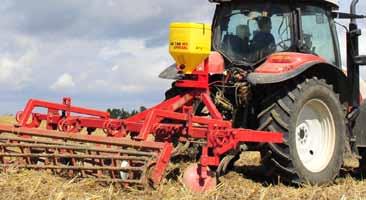 The seed rate is via the slider according to agronomical goals adjustable, which closes automatically when raising by using a tractor linkage sensor. Working width...2-24 m Dimensions.