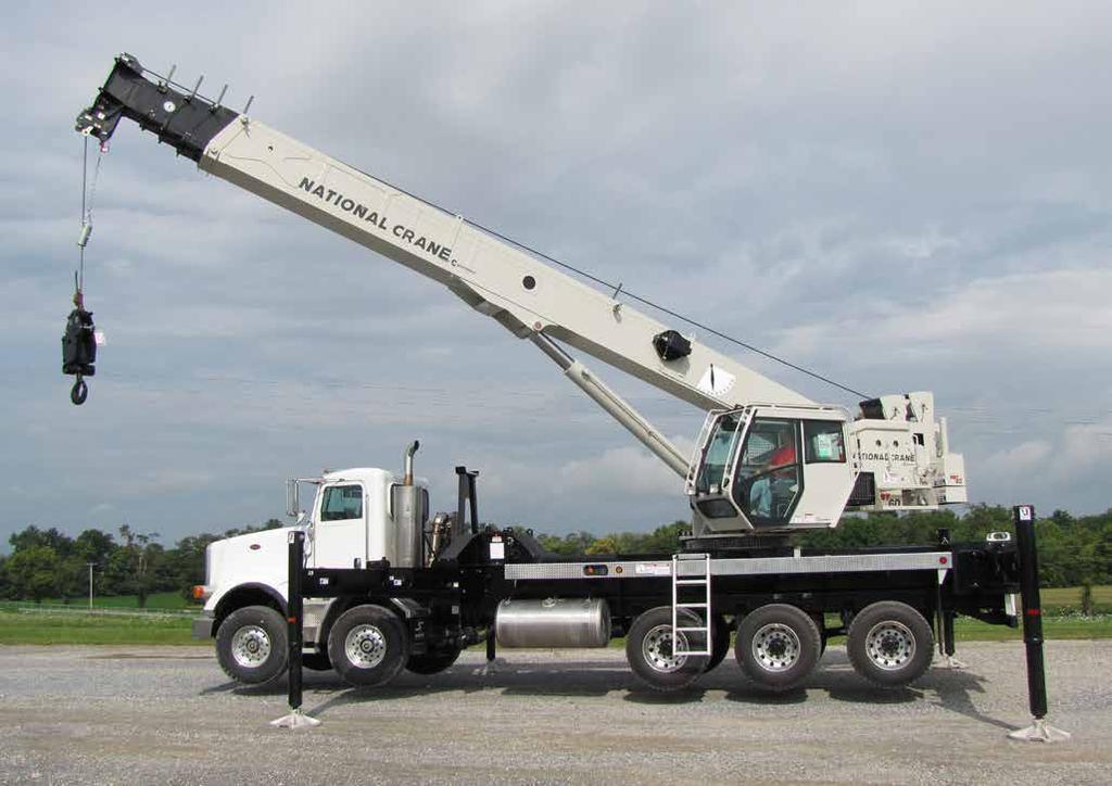 Features National Crane NBT 54,4 t ( USt) maximum capacity 41,1 m (1 ft) maximum tip height (ma boom) 54,6 m (179 ft) maximum tip height (boom