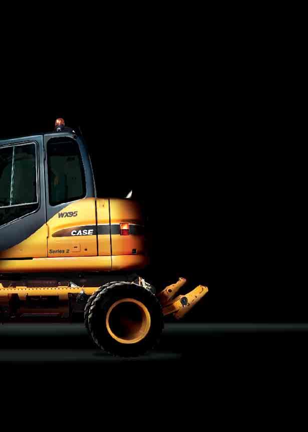 ERGONOMIC ENVIRONMENT High space cab offers the same internal volume as larger excavators.
