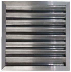 DMPERS & LOUVRES FIXED LOUVRES MODEL - EL-2, EL-2F Normally used as an exhaust louvre where the total CFM is relatively low Models EL-2 and EL-2F are 2 deep louvres with blades set at a 30º angle.