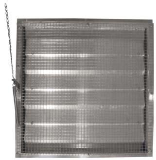 The design provides protection from water penetration while retaining high free area. ll louvres are furnished with 1/2 x 1/2 regalvanized wire birdscreen. MTERIL:.085 (2.