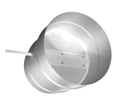 DMPERS & LOUVRES SCD-RD - STEEL ROUND CONTROL DMPERS STNDRD CONSTRUCTION The SCD-RD series control dampers have been designed and tested to provide a reliable cost effective control damper where