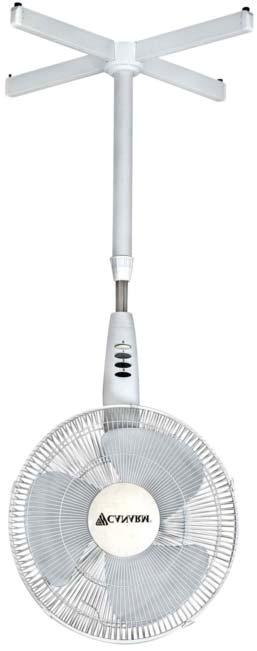Overall height is adjustable from 44 to 54. vailable in desk or stand oscillating fan models.