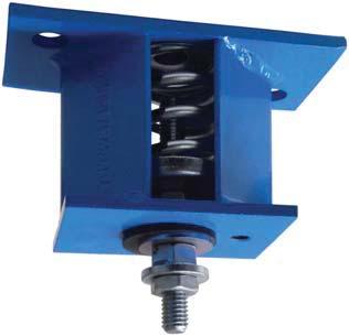 CCESSORIES & MOTORS VIRTION ISOLTORS HNGING Hanging rubber-in-shear isolators. Reduces vibration transmission to floors or roof surfaces. Suitable for indoor and outdoor use.