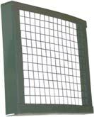 Rectangular outlet screens mount over the square outlet of the units. Easily field installed.