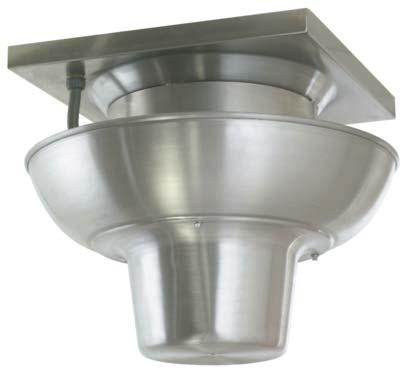 ROOF MOUNT VENTILTION SD SERIES - DIRECT DRIVE DOWNLST SPUN LUMINUM EXHUSTERS Canarm certifies that the SD Series shown herein are licensed to bear the MC Seal.