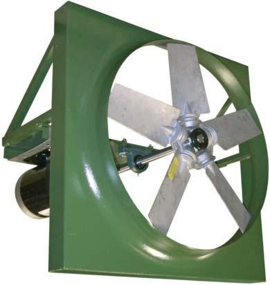 These fans are typically used for high volume, high static pressure applications.
