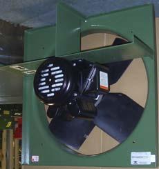 This fan is used for exhaust applications. Please consult factory for supply applications. SPECIFICTIONS CK VIEW Heavy gauge steel fan panel with deep spun and flared venturi for maximum efficiency.