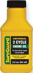 Ext Life A/F 55 Gal SUR 9266 Univ Gold A/F 55 Gal SUR 92855 Color is Green Color is Yellow BAR & CHAIN OIL SureGuard Bar & Chain Oil is a 100% virgin mineral oil incorporated with improved additives