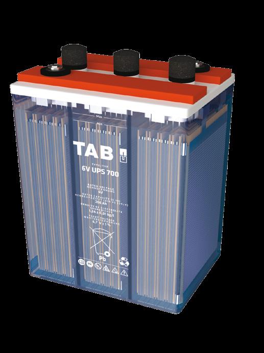 tab UPS BATTERIES TAB UPS batteries are robust and for high discharge - performances optimised lead-acid batteries.