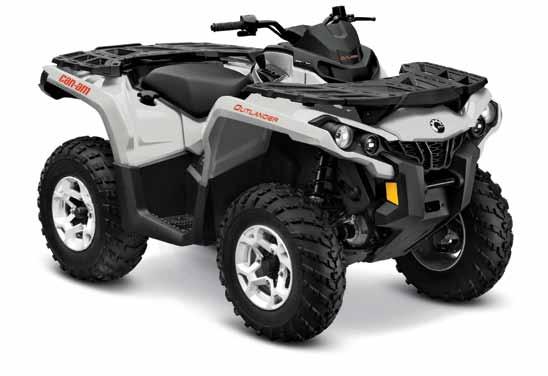 Can-Am Outlander 650 DPS Package For 2015, the Outlander 650 DPS includes Tri-Mode Dynamic Power Steering, Visco-Lok QE, cast-aluminum wheels and is available in either a new Light Grey finish or