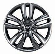 2WF40AC390 (TPMS not recommended) (MY12, MY15) Alloy wheels kit 19" Design B. Five-double-spoke alloy wheel, dark silver, 7.5Jx19, suitable for 235/55 R19 tyres.