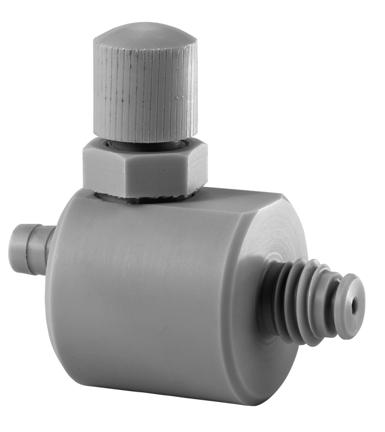 Accessories Venting valve Vent valve Manual vent valve for direct fiting into the DME and DMS pump heads up to 48 l/h.