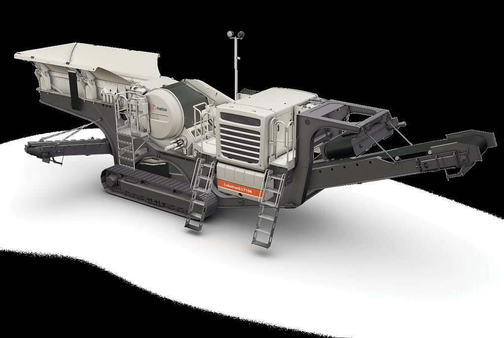 Lokotrack LT106 Groundbreaking Excellence The improved successor to the industry benchmark in mobile crushing takes production capacity to a whole new level, while simultaneously cutting operating
