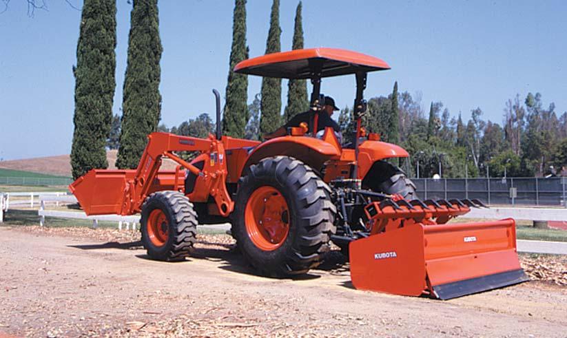 Hydraulic Independent PTO Pulling, lifting, cutting or baling; the standard 540/540E rpm hydraulic independent PTO (1000 rpm is optional on M8540/M9540) of the Kubota M-Series tractors makes your