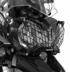 Triumph Tiger 800 971 Makrolon Headlight Protector, with Quick Release Fastener, Tiger 800 XC Especially on gravel roads, headlights are always at risk of being damaged by stones thrown up by the