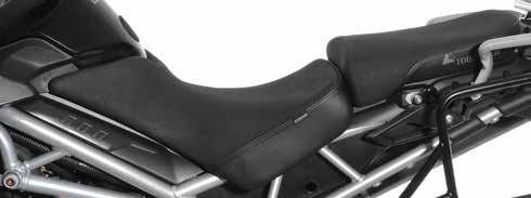 Triumph Tiger 800 975 Comfort seat for Triumph Tiger 800 and Tiger 800XC Our comfort seats for the Tiger 800 eliminate a frequently complained about weak point on the Triumph, which otherwise comes