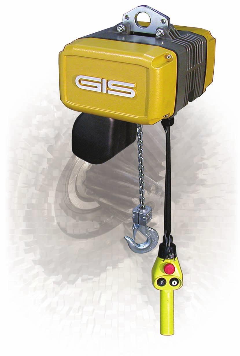 Highest safety with brake positioned after the slip clutch End of chain is fixed to the hoist body Standard geared limit switch: chain length up to 120 m Made for industrial use: body and covers