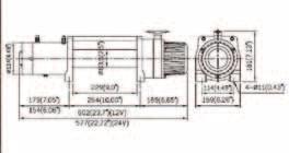 The greater the load on the wire rope, 4,082 kg 3,430 w 1,940 w Gear Ratio 156 : 1 8.3 mm x 30 m galvanized aircraft A7 x19 63.