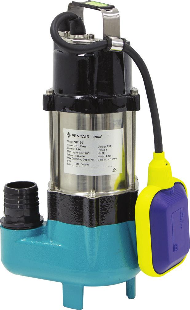 OWNER S MANUAL VF150 SUBMERSIBLE PUMP An earth leakage or