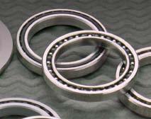 Stainless steel thin section bearings Thin section bearings are depended on in many harsh environments where space is at a premium: in semiconductor, medical and defense applications, to name a few.