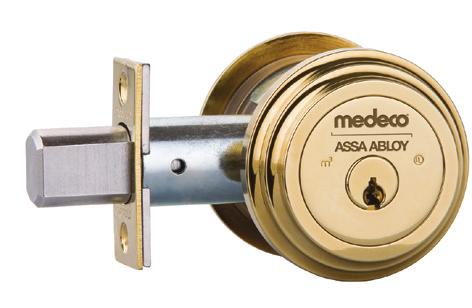 Deadbolts 135 Medeco Maxum Residential Deadbolt Deadbolts are about strength. Just hold a Medeco ANSI Grade 1 Maxum deadbolt in your hand, and you know this is one tough hunk of protection.