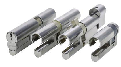 International Cylinders 95 EPIC Euro Profile Interchangeable Core Medeco Profile cylinders can now be ordered to accept a special, slab-sided, small format interchangeable core (SFIC) cylinders to