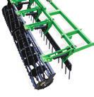 5 to 7 mph Superior clearance between the roller and Rolling Harrow soil conditioner frame ensures uninterrupted operation, even if an object becomes lodged between the blades Horsepower requirement