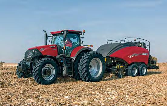 Dual wheel capability on both rear and front axles reduce slip as well as compaction. PRECISION FARMING.