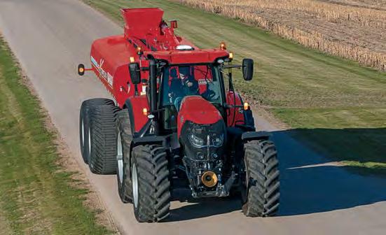 OPTIMAL PERFORMANCE. Maximum tractor productivity and fuel efficiency require proper weighting, ballasting and tire pressure. Maintaining these also allows for minimal soil impact.