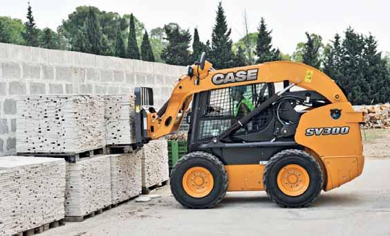 SKID STEER LOADERS CASE POWER STANCE DELIVERS MAXIMUM STABILITY Our Power Stance chassis rides on a 21 percent longer wheelbase, delivering greater
