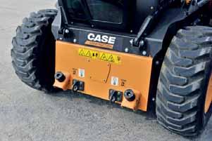 BEST-IN-CLASS BREAKOUT FORCES The cylinder geometry optimises the skid steer loader s push and pull power, while the bucket support baring directly