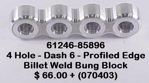 We make both three and four hole and both dash 6 and dash 8 sizes plus