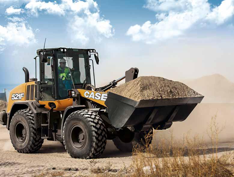 F-SERIES WHEEL LOADERS 521F FASTER, FUEL EFFICIENT