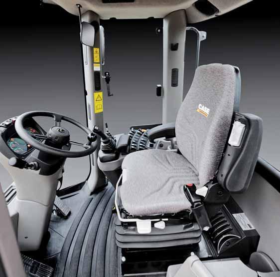 MORE COMFORT FOR MORE PRODUCTIVITY ACCESS FIT FOR A KING Getting in the cab is easy; the wide steps and the handle make you feel safe, while the wide door provides unobstructed access.