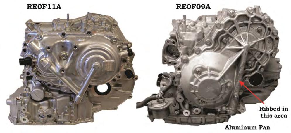 1:1 ratio. Other changes are the use of a chain instead of a belt on some vehicles with larger engines, such as the RE0F10E/H/J and hybrid models JF018/19E.