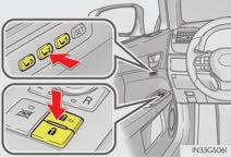 Memory recall function (driver s side only) Each electronic key (including a card key) can be registered to recall your preferred driving position.